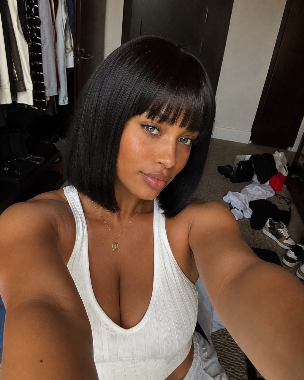 Yaki bob pruik met pony